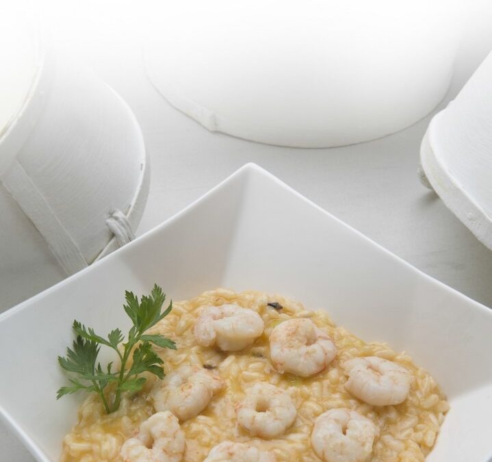 RISOTTO DE GAMBAS AL AROMA DE TOMATE