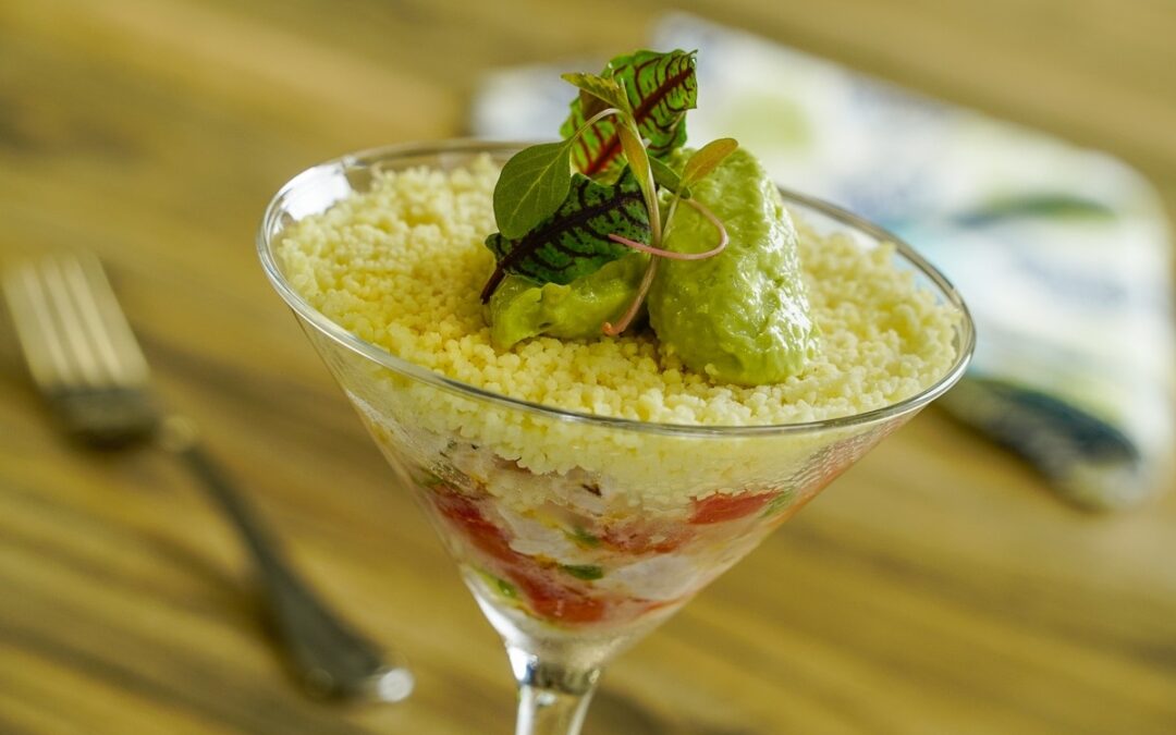 CEVICHE DE PESCADO CON HELADO DE AGUACATE