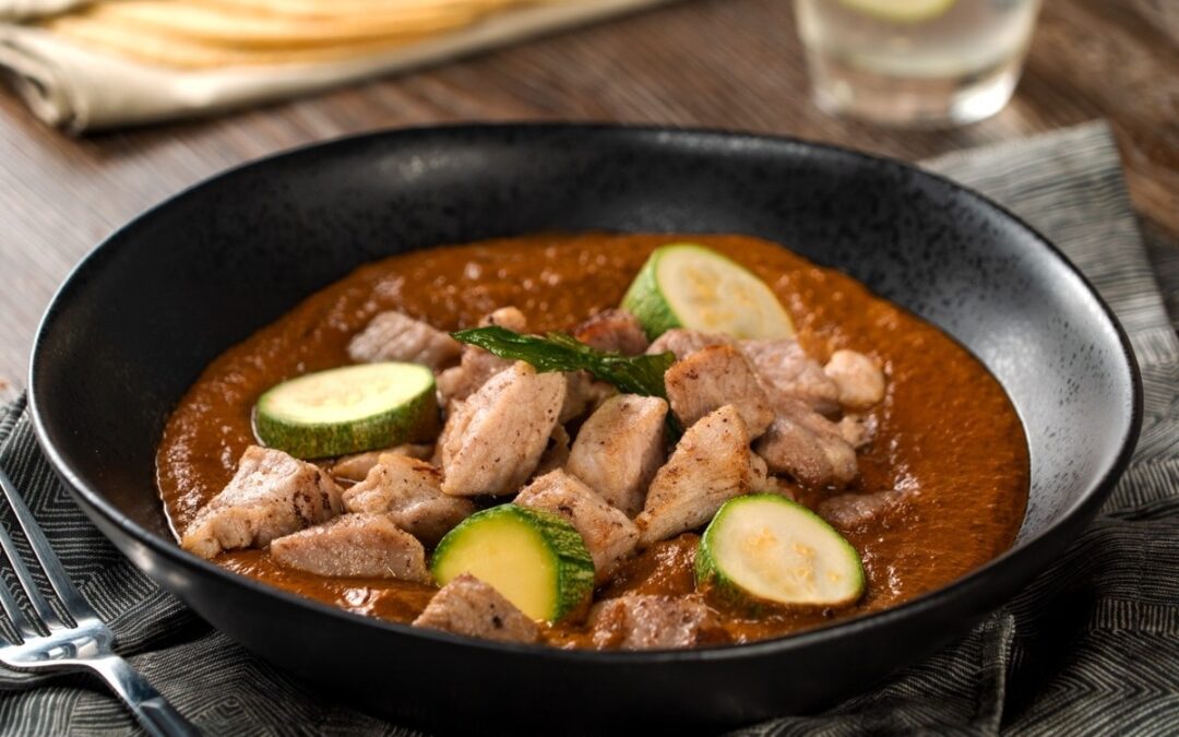 CARNE DE CERDO EN PIPIÁN CON CALABAZAS
